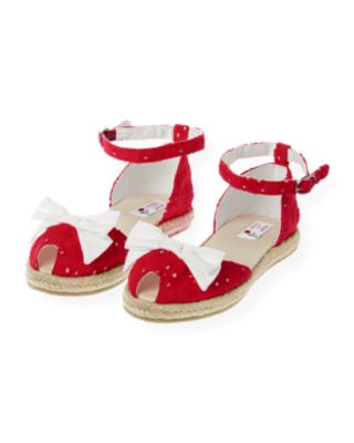Bow Eyelet Espadrille Sandal