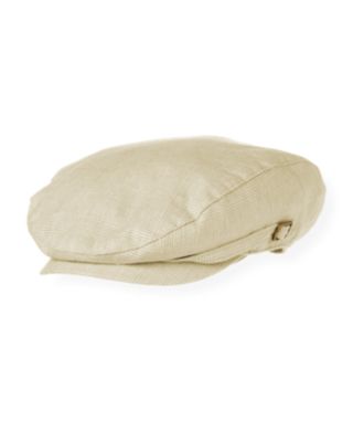 Glen Plaid Linen Blend Cap