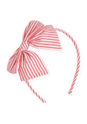 Stripe Seersucker Bow Headband