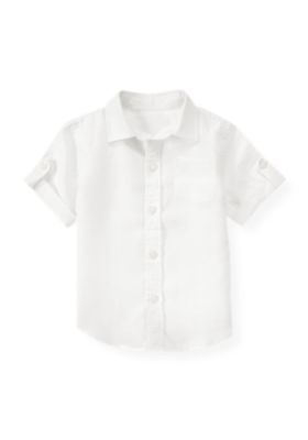 Button Tab Linen Shirt