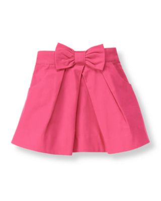 Bow Twill Skirt
