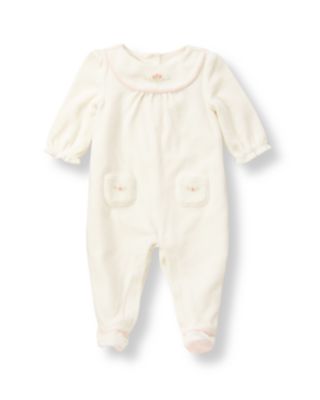 Rosette Velour One-Piece
