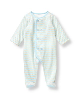 Stripe Velour One-Piece
