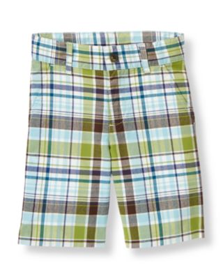 Plaid Canvas Short