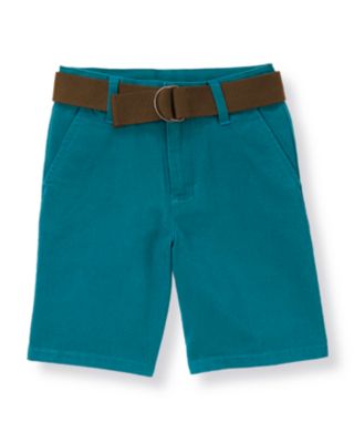 Belted Canvas Short