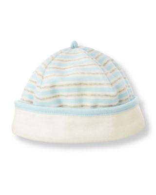 Stripe Velour Beanie