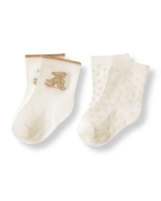 Honey Bear Dot Sock Two-Pack