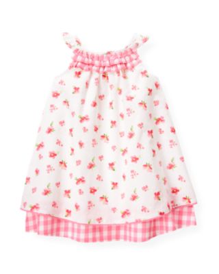 Floral Swiss Dot Dress
