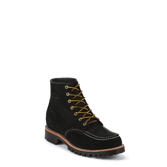 Image for MEN'S 6" BLACK SUEDE MOUTAINEER MOCC TOE FIELD BOOTS ; Style# 1901M62