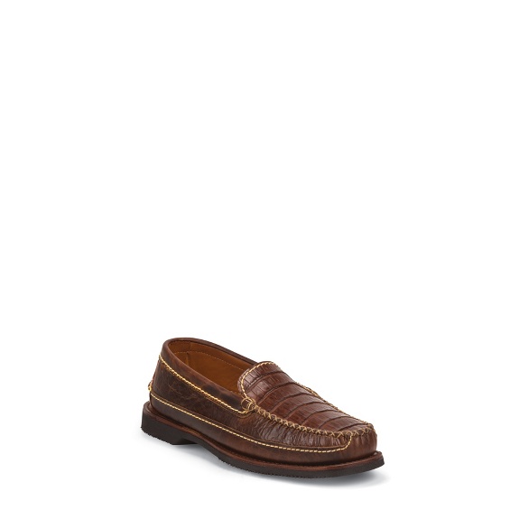 Image for MEN'S COGNAC CAIMAN AND PEANUT BISON CASUAL SHOES ; Style# 30200