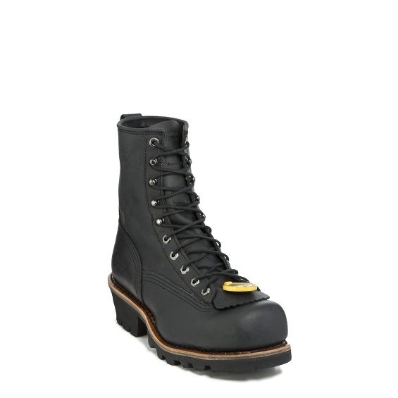 Image for MEN'S 8" BLACK OILED COMPOSITION TOE LOGGER RUGGED OUTDOOR BOOTS ; Style# 73111