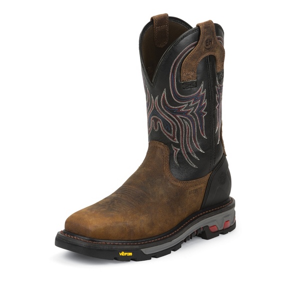 Image for TANKER BLACK STEEL TOE boot; Style# WK2104