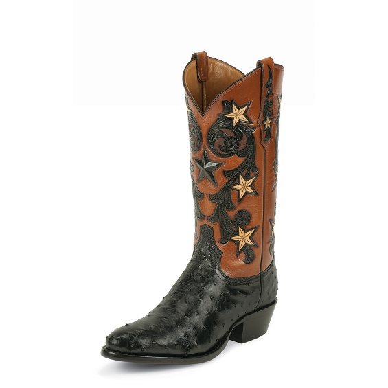 Image for BLACK COWBOY CLASSIC OSTRICH boot; Style# 1004