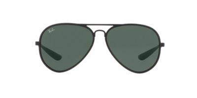 Ray Ban Rb4180 Aviator Liteforce 58 Green And Black Matte Sunglasses Sunglass Hut Usa 