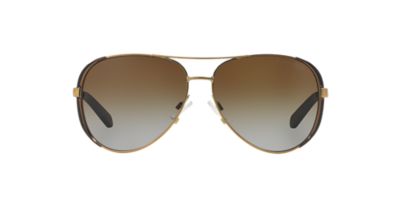 Michael Kors MK5004 CHELSEA 59 Brown \u0026amp; Gold Polarized Sunglasses | Sunglass Hut USA