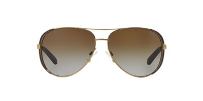Michael Kors MK5004 CHELSEA 59 Brown \u0026amp; Gold Polarized Sunglasses | Sunglass Hut USA