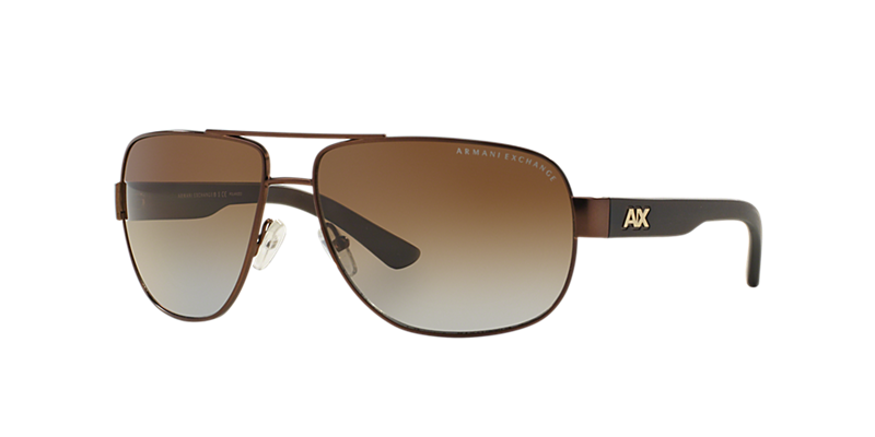 Armani Exchange Ax2012s 62 Brown Aviator Sunglasses