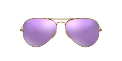 RayBan RB3025 58 ORIGINAL AVIATOR 58 Purple & Bronze Polarized