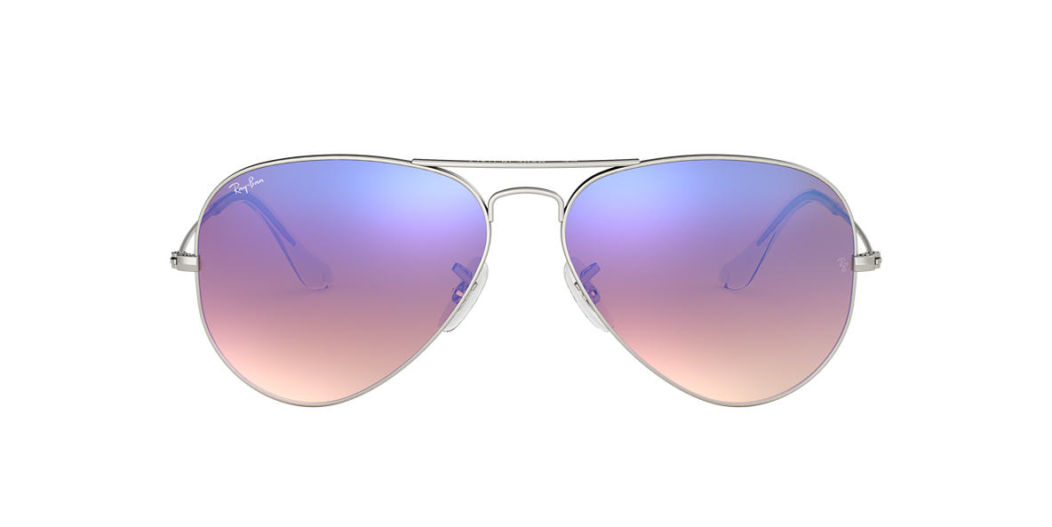 ray ban aviator silver blue sunglasses ray ban aviator silver blue sunglasses