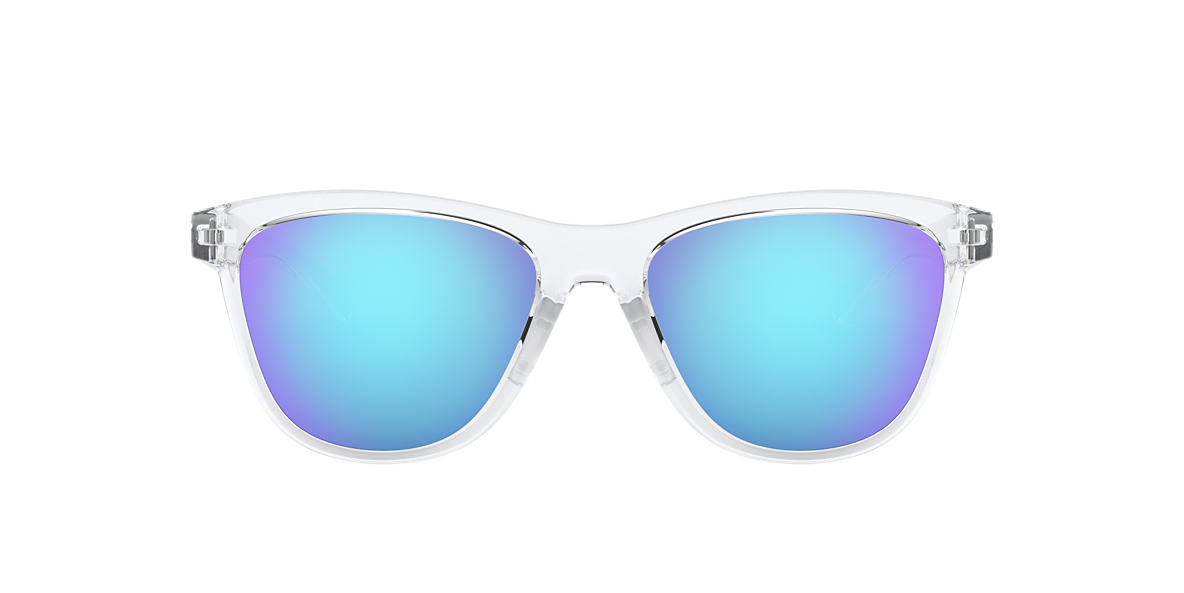oakley blue and white sunglasses oakley blue and white sunglasses Oakley Women\u0027s MOONLIGHTER 53 Blue \u0026 Clear/White Sunglasses ...