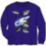 Mako Shark Youth's Long Sleeve Shirt - Royal Blue