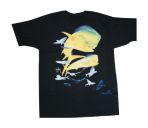 Flying Fish Dolphin Front and Back T-Shirt