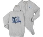 Guy Harvey Marlin Boat Zip Fleece Hoody