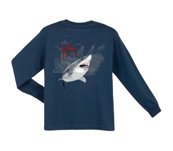 Pirate Shark 3 Youth Long Sleeve Shirt