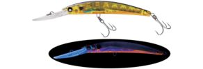 Yo-Zuri Crystal 3D Minnow Deep Diver - Holographic Gold Black