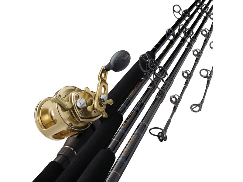 Melton Tackle Graphite/Glass Composite Marlin Live Bait Casting Rods
