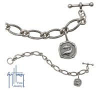 Ladies Sterling Silver Porpoise Bracelet
