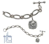 Ladies Sterling Silver Dolphin Bracelet