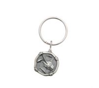 Marlin Head Sterling Silver Keychain