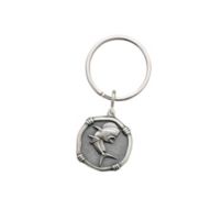 Dolphin Sterling Silver Keychain