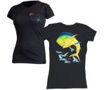 Bull Dolphin Ladies Pocket Twist T-Shirt