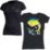 Bull Dolphin Ladies Pocket Twist T-Shirt - Black