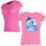 Marlin Boat Ladies Pocket Twist T-Shirt - Raspberry