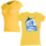 Marlin Boat Ladies Pocket Twist T-Shirt - Yellow