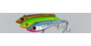 Side profile shots of Halco Max130 in Chrome Gold Black Back, Green Fluoro & Baitfish