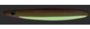 Shimano Flat-Side Butterfly Jig shown in Live Squid-Glow, as it would appear under water