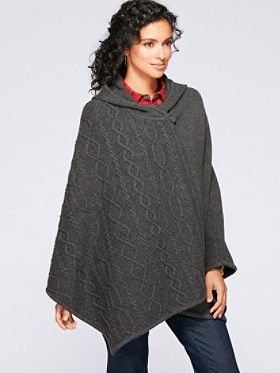 Hooded Cable Trim Cape