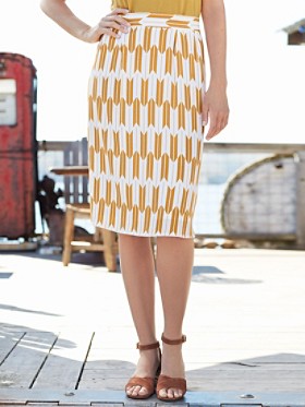 Arrow Stripe Skirt
