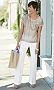 Silk Shell And Linen Pants