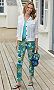 Eyelet Jacket And Print Pants