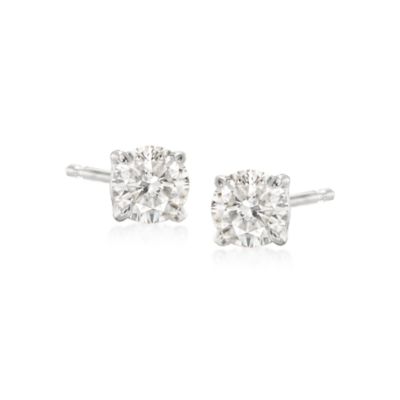 .50 ct. t.w. Diamond Stud Earrings in 14kt White Gold &mdash; Alt Image 1