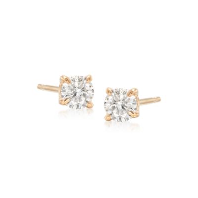 .33 ct. t.w. Round Diamond Stud Earrings In 14kt Yellow Gold &mdash; Alt Image 1