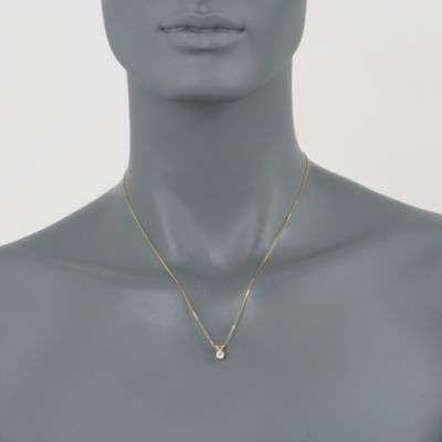 .33 Carat Diamond Pendant Necklace In 14kt Yellow Gold. 18" &mdash; Alt Image 2