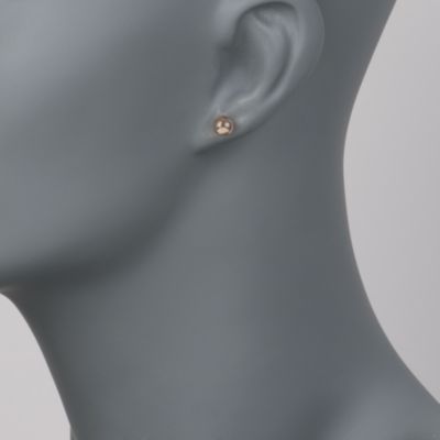 14kt Yellow Gold 6mm Ball Stud Earrings &mdash; Alt Image 2