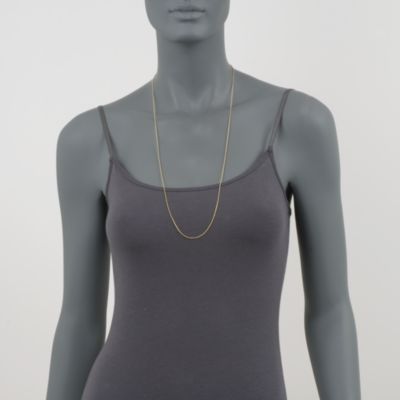 14kt Yellow Gold Fancy 1mm Snake Chain &mdash; Alt Image 2