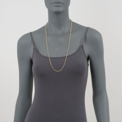 14kt Italian Yellow Gold 2mm Popcorn Necklace &mdash; Alt Image 3